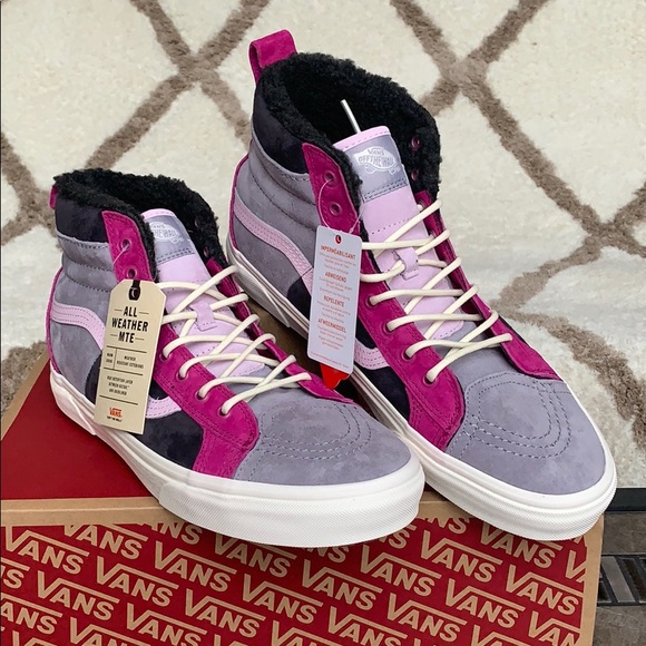 ••VANS Sk8-Hi 46 Mte Dx Mte Lilac Grey/Obsidian WM - Picture 3 of 16